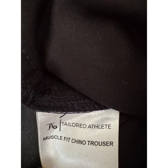 New Tailored Athlete Navy Blue Muscle Fit Chino Trousers Mens Size 34W 32L - Picture 9 of 9